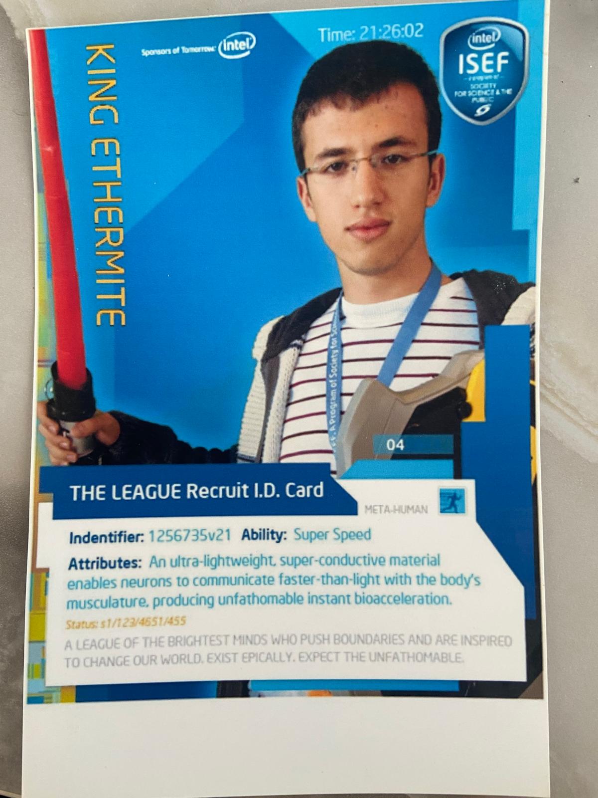 Onur Can, Intel ISEF 2012 Pittsburgh'ta sunum sahnesinde